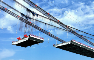 李家沱長江復線橋鋼箱梁合龍旋轉吊環與卸扣吊索具的搭配使用